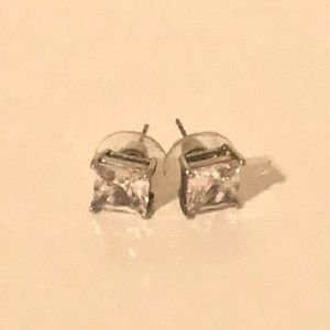 Square Rhinstone Stud Earrings *Nickel Free*